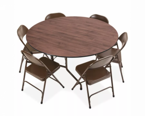 round table and chairs