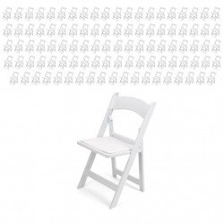 100packs rfc3 1711208364 Chair - white resin with seating pad