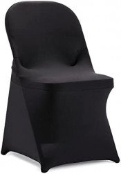 Black Spandex Folding Chair Covers