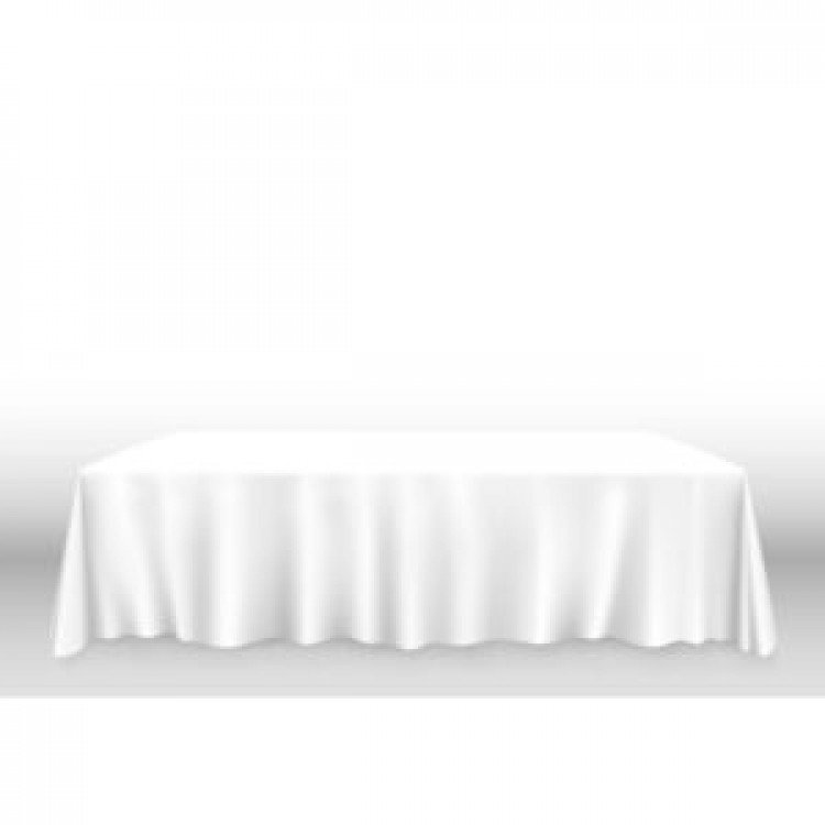 70X120 POLYESTER WHITE LINEN