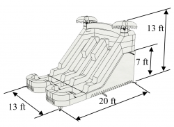 S 101 Dual Slide Dimension 1720795685 #29 Dual Lane Purple Water Slide