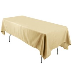 Polyester 60x126 Rectangle Tablecloth Champagne
